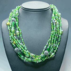 Green 7-Strand Necklace (N1390)