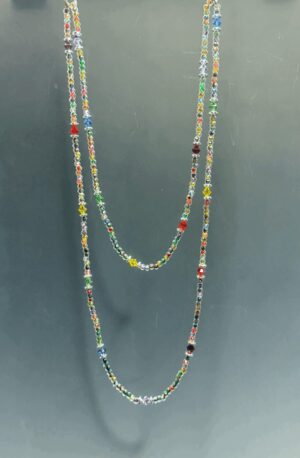Faceted Bead & Crystal Rope (N1439)