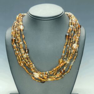 7-Strand Hot Chocolate Necklace (N1561)