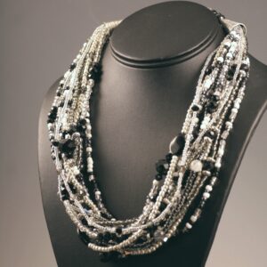 12-Strand Tuxedo Necklace (N2090)