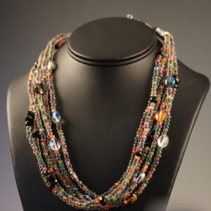 6-Strand Faceted Bead Necklace (N2128)