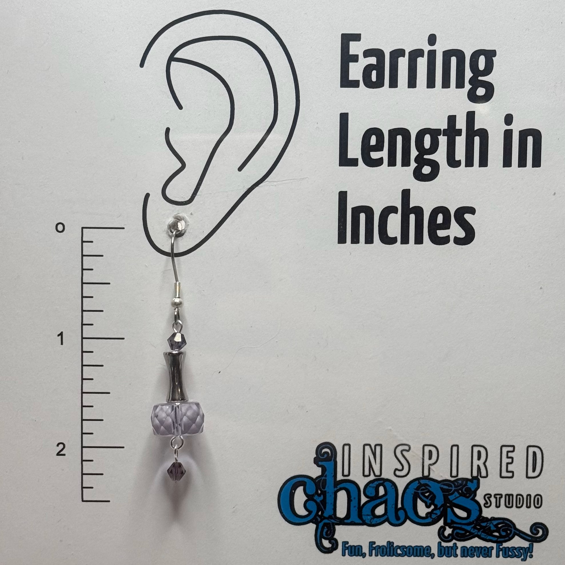 Lavender Crystal Dangles (E1166) - Image 2