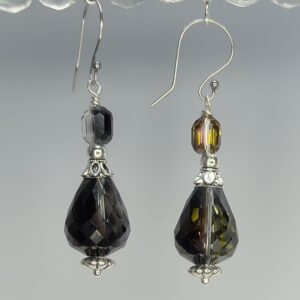 Amber Austrian Crystal Dangles (E1578)