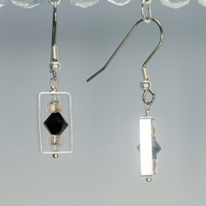 Bicone & Rectangular Frame Dangles (E1606)