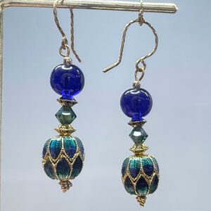 Enamel, Druk & Crystal Dangles (E1781)