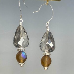 K9 Crystal & Firepolished Glass Dangles (E1887)