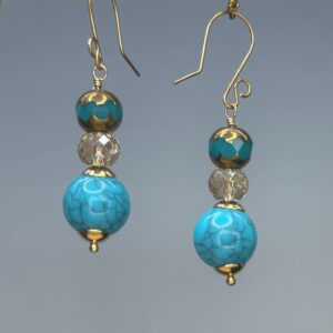 Cathedral Glass & Acrylic Dangles (E2075)