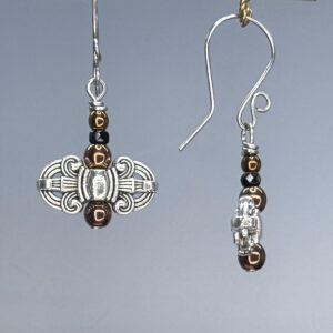 Two Tone Ax Dangles (E2268)