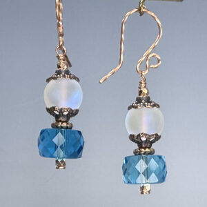 Lucite & Crystal Dangles (E2272)