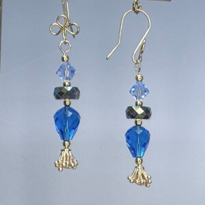 K9 & Czech Crystal Tassel Dangles (E2335)