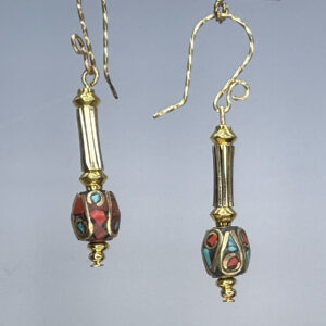 Two Tone Nepalese Dangles (E2367)