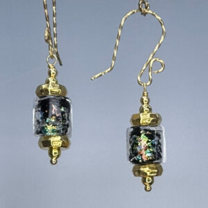 Foil Lined Barrel Dangles (E2387)