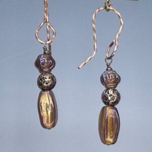 Carnival & Copper Drop Dangles (E2394)