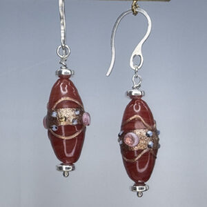 Red Wedding Cake Dangles (E2404)
