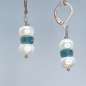 Crystal & Potato Pearl Dangles (E2582)