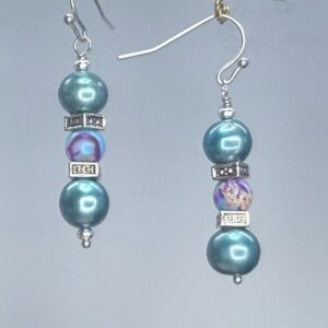 Pearl & Agate Dangles (E2594)