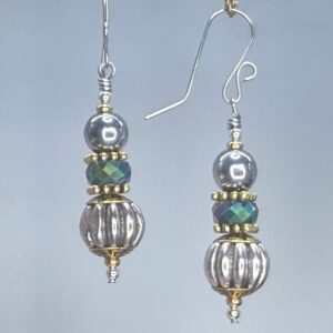 Nepalese & Crystal Dangles (E2626)