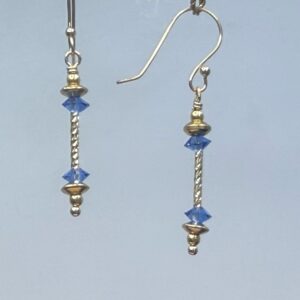 Crystal & Bar Dangles (E2741)