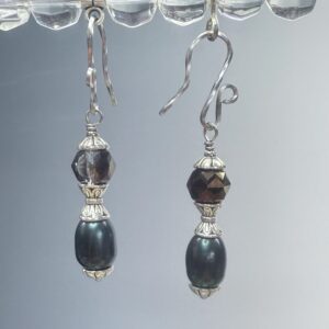 Pearl & K9 Crystal Dangles (E3048)