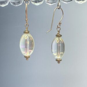Crystal & Painted Glass Dangles (E3068)