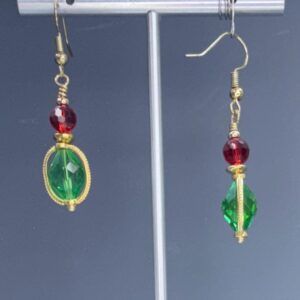 Milgrain frame holiday dangles (E3501)