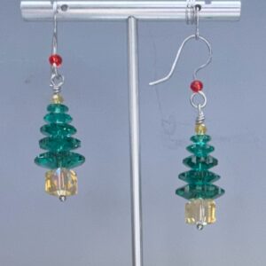 Crystal Christmas Tree Dangles (E3505)