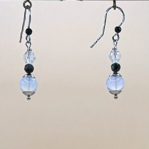 Opaline & Crystal Dangles (E4212)