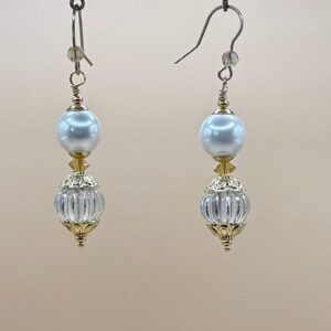 Pearlized Glass & Acrylic Dangles (E4215)
