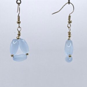 Cat's Eye Tricorn Dangles (E4269)