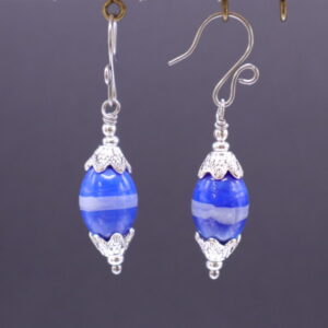Capped Lampwork Dangles (E4323)
