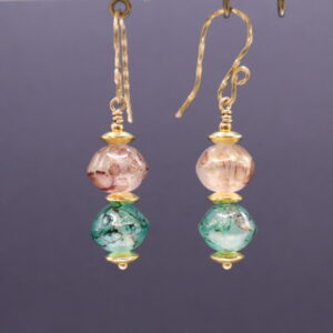Watercolor Glass Dangles (E4326)