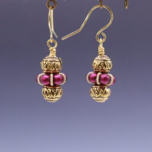 Balls & Loops With Brass & Pearlized Glass (E4340)