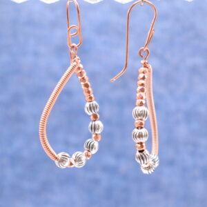 Wire-Wrapped Teardrop Dangles (E4372)