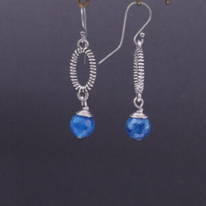 Tibetan Silver Faceted Dolomite Dangles (E4839)