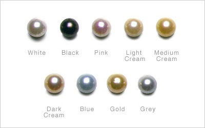 Akoya pearl colors