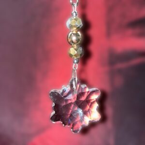 Lead Crystal Snowflake Ornament (O3631)