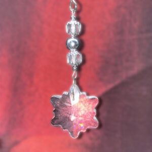 Crystal Star Holiday Ornament-Silver (O3632)