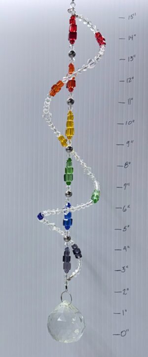 Rainbow Cube Helix Suncatcher (SC4599)
